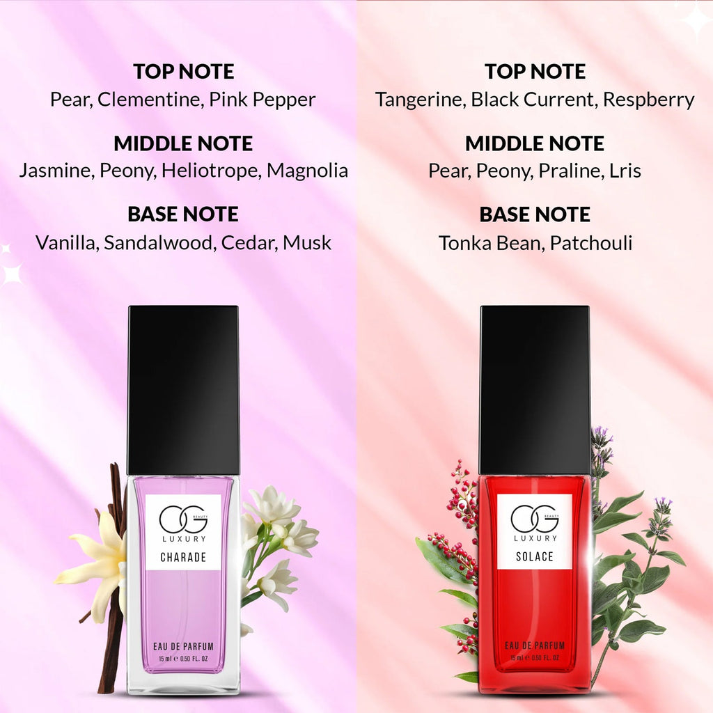 Essence of Elegance Eau De Parfum bottle by OG Beauty with refined design