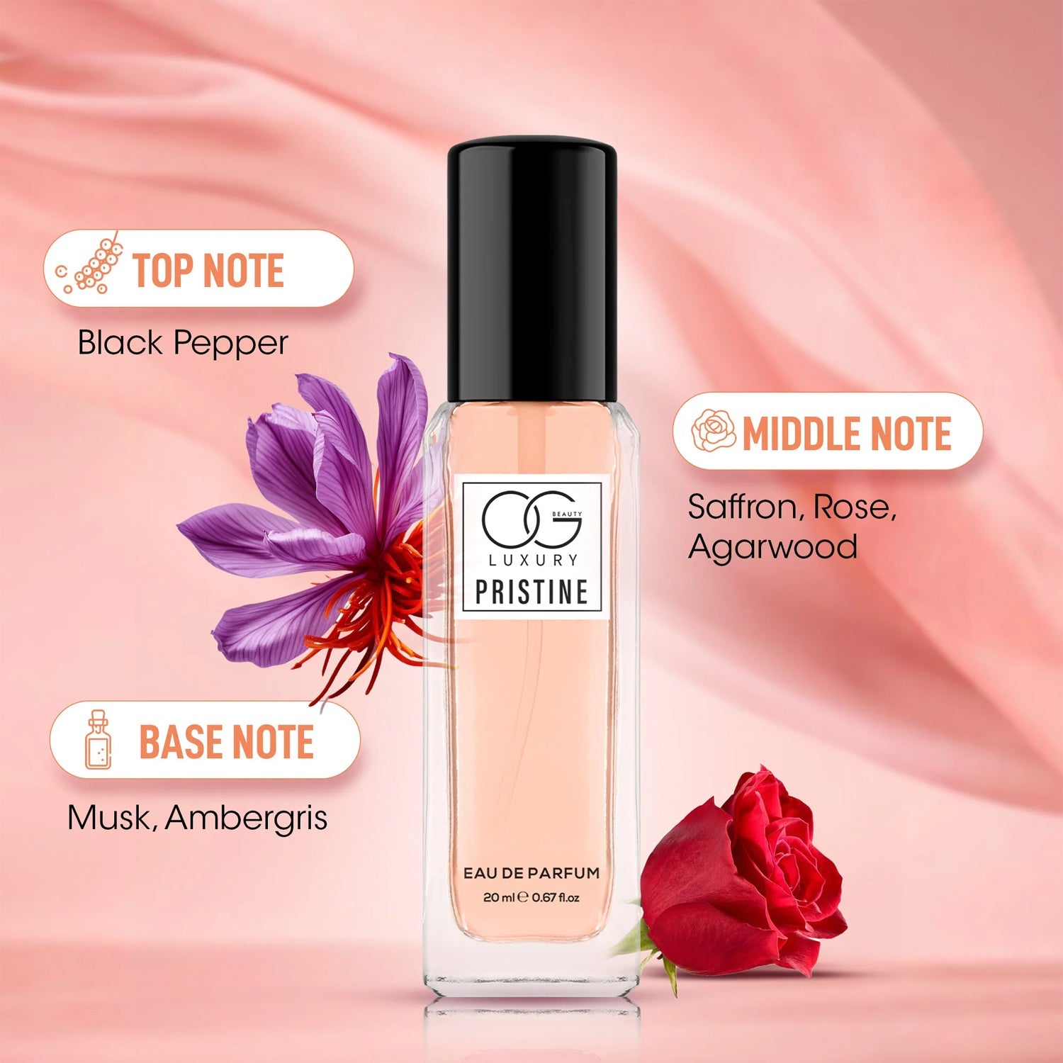 Detailed view of the elegant Pure Elegance Eau De Parfum Gift Set packaging