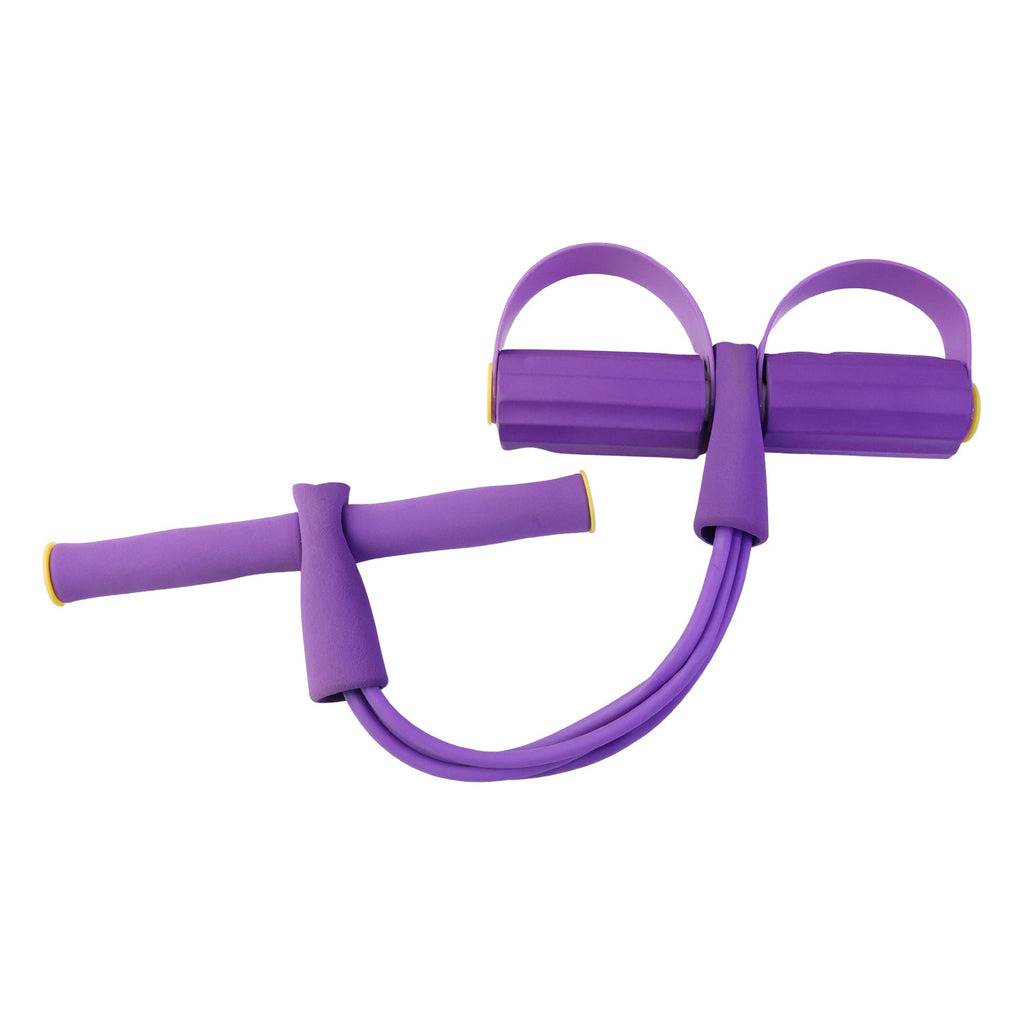 4-tube elastic fitness pull rope exerciser for full body training