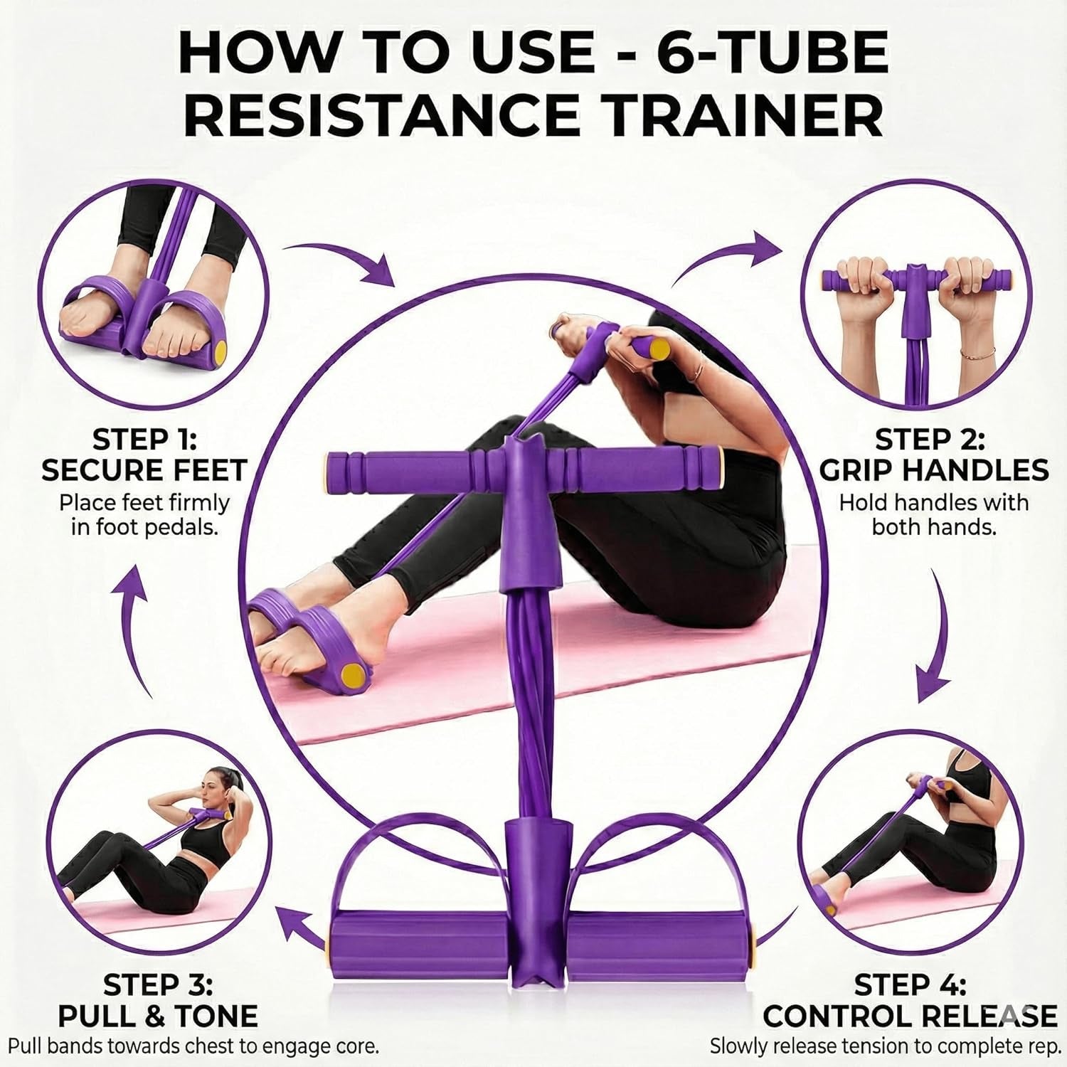 Foot pedal resistance trainer for stable workouts