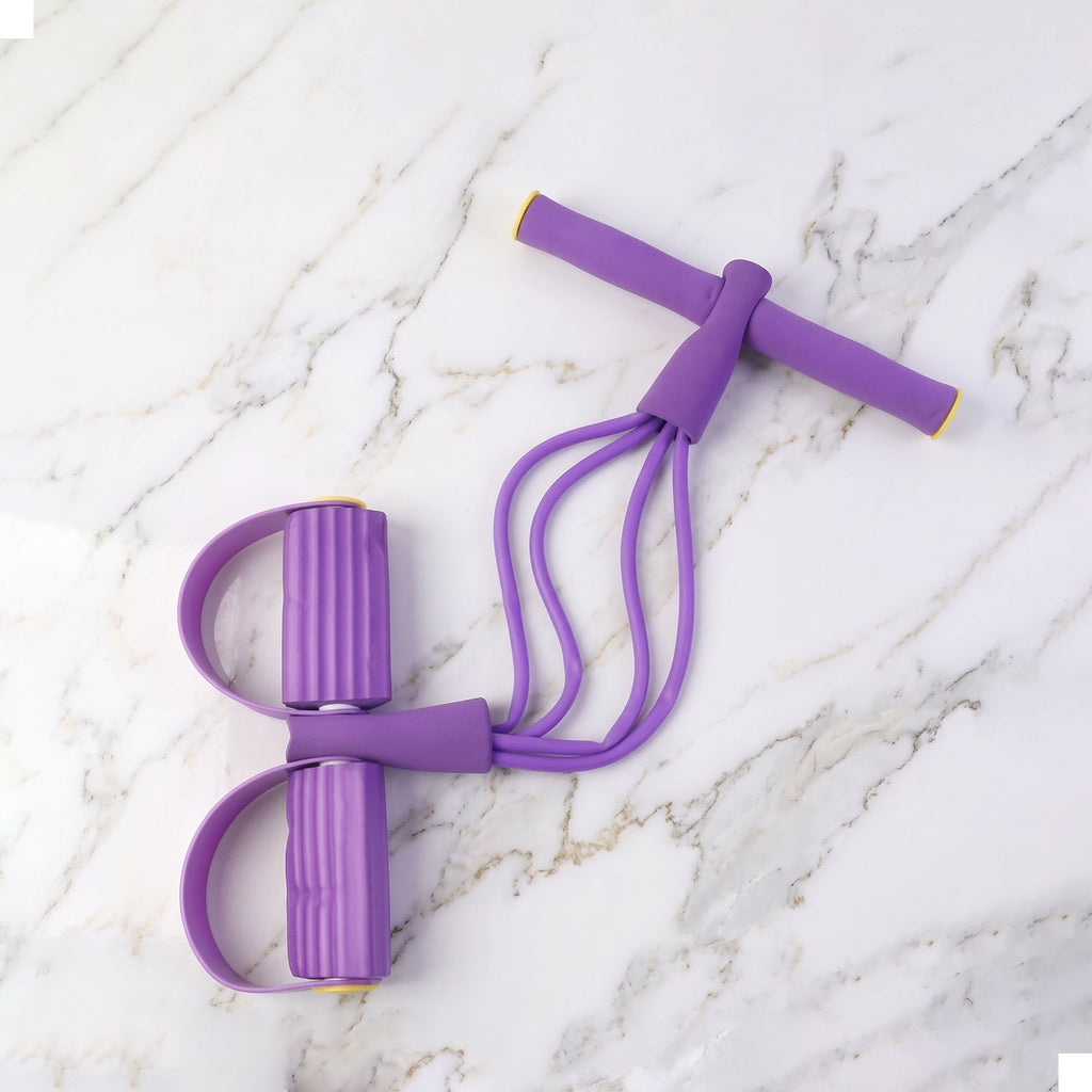 Yoga resistance band with pull rope for versatile exercise