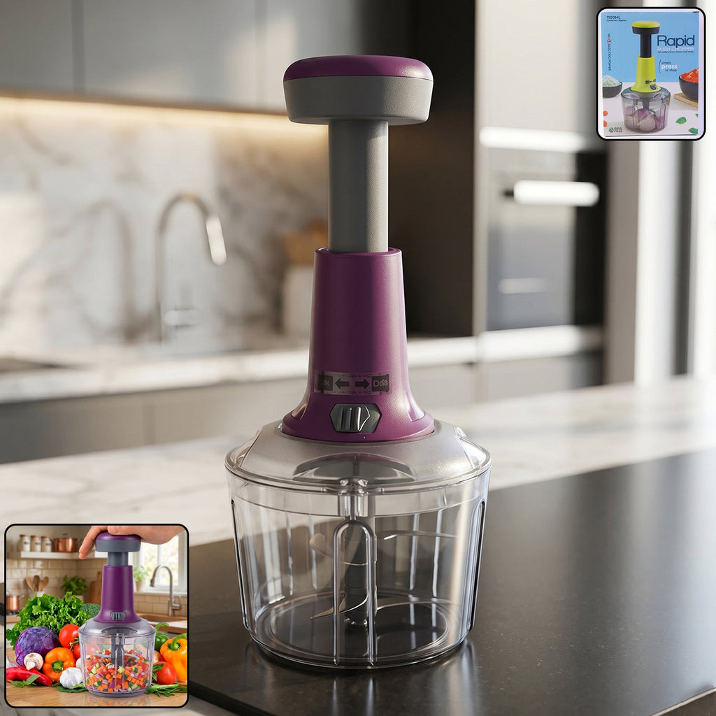 Push Chopper 1100 ML manual vegetable chopper with large capacity
