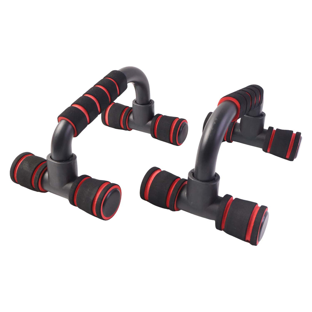 Sturdy Konex Push-Up Bars on a floor, designed for deeper push-up exercises.