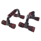 Sturdy Konex Push-Up Bars on a floor, designed for deeper push-up exercises.