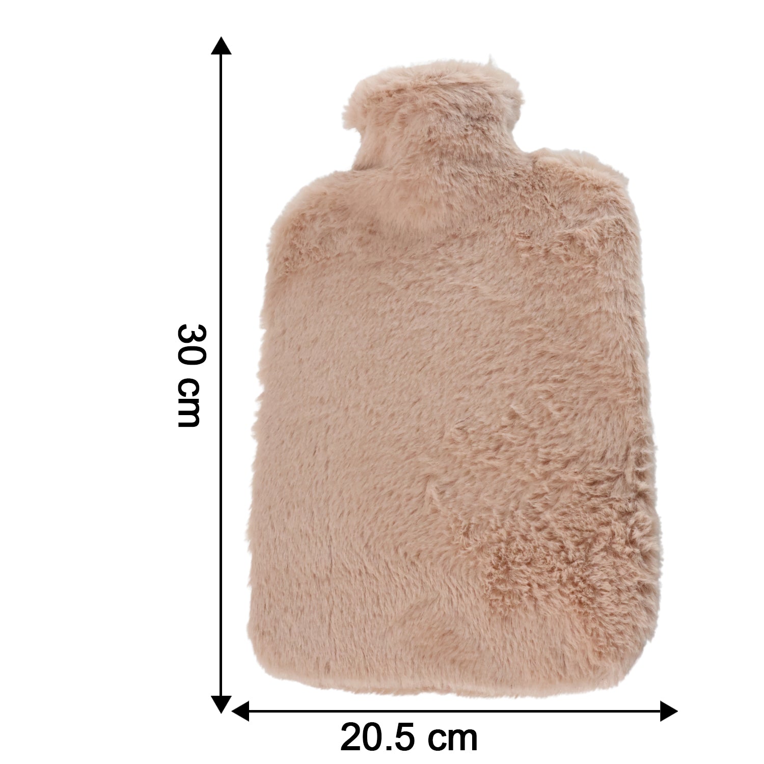 Cozy PVC hot water bag with soft fur for heat therapy