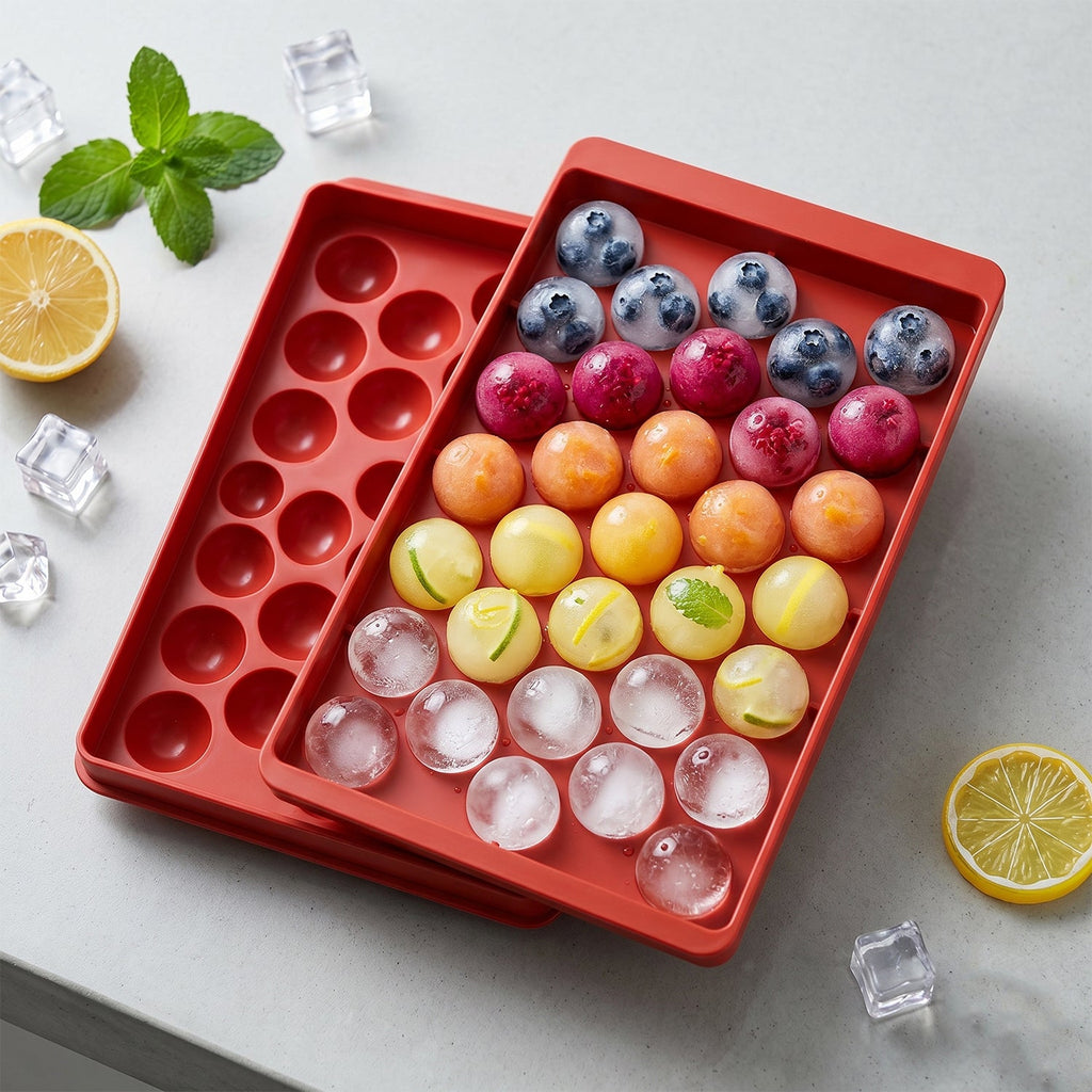 Homemade candy mold machine in red for DIY treats