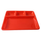 Multipurpose food tray with multiple compartments and durable plastic