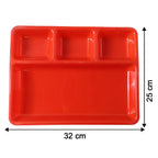 Size illustration of 32×25 cm compartment serving tray