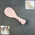 Bunny handle rice serving spoon front view with non-stick paddle