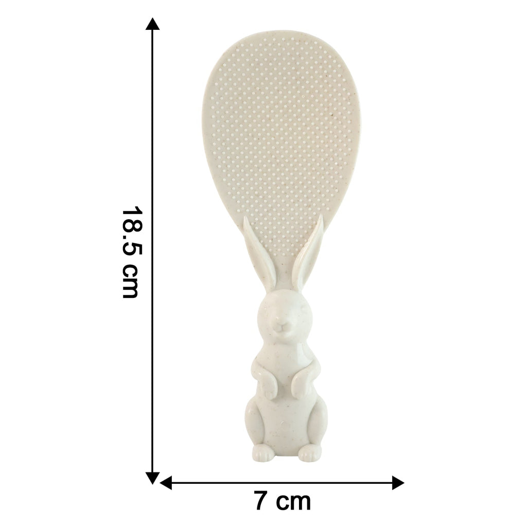 Size comparison of lightweight rice serving spoon