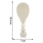 Size comparison of lightweight rice serving spoon