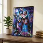Spiritual Radha Krishna decorative wall painting