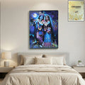 Radha Krishna moonlight artistic wall frame for home decor