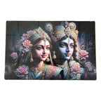 Decorative Radha Krishna wall frame for home and temple