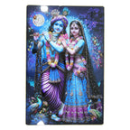 Decorative Radha Krishna wall frame hanging on modern wall