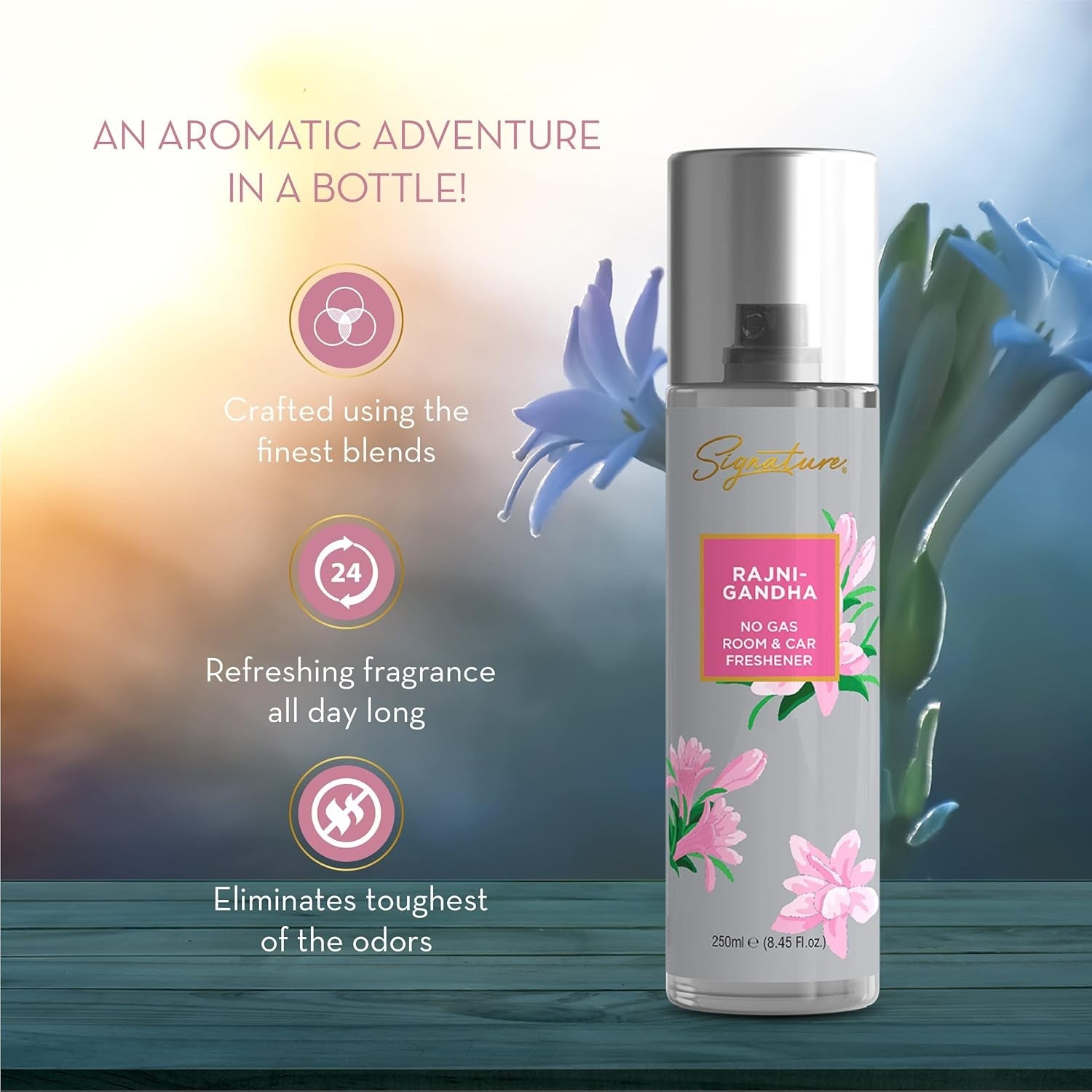 Rajnigandha deodorizer spray for fresh air