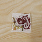 Decorative Ganesh feather rakhi on hand display