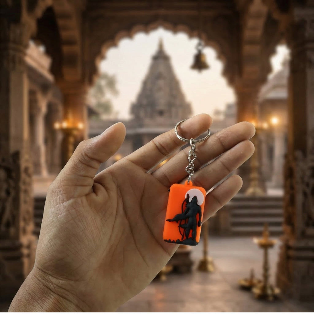 Metal Ram devotional keychain suitable for gifts
