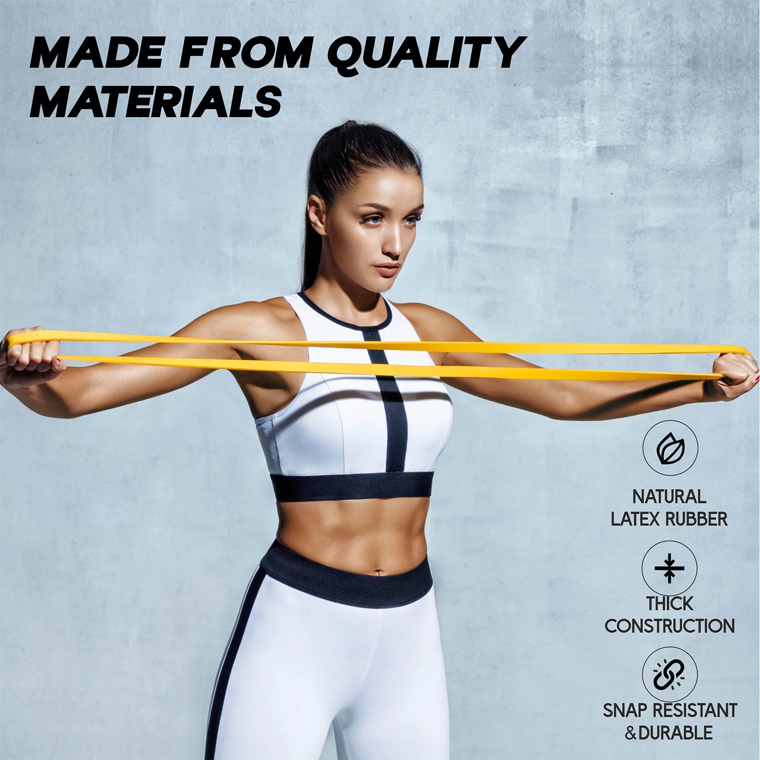 Resistance band facilitating mobility and rehabilitation workouts