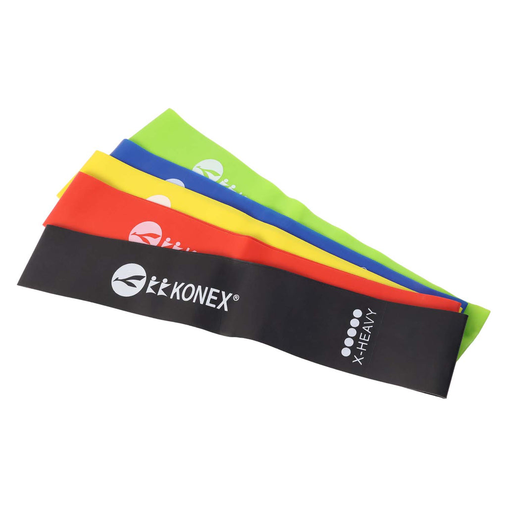 Pack of colorful resistance loop bands perfect for various exercises