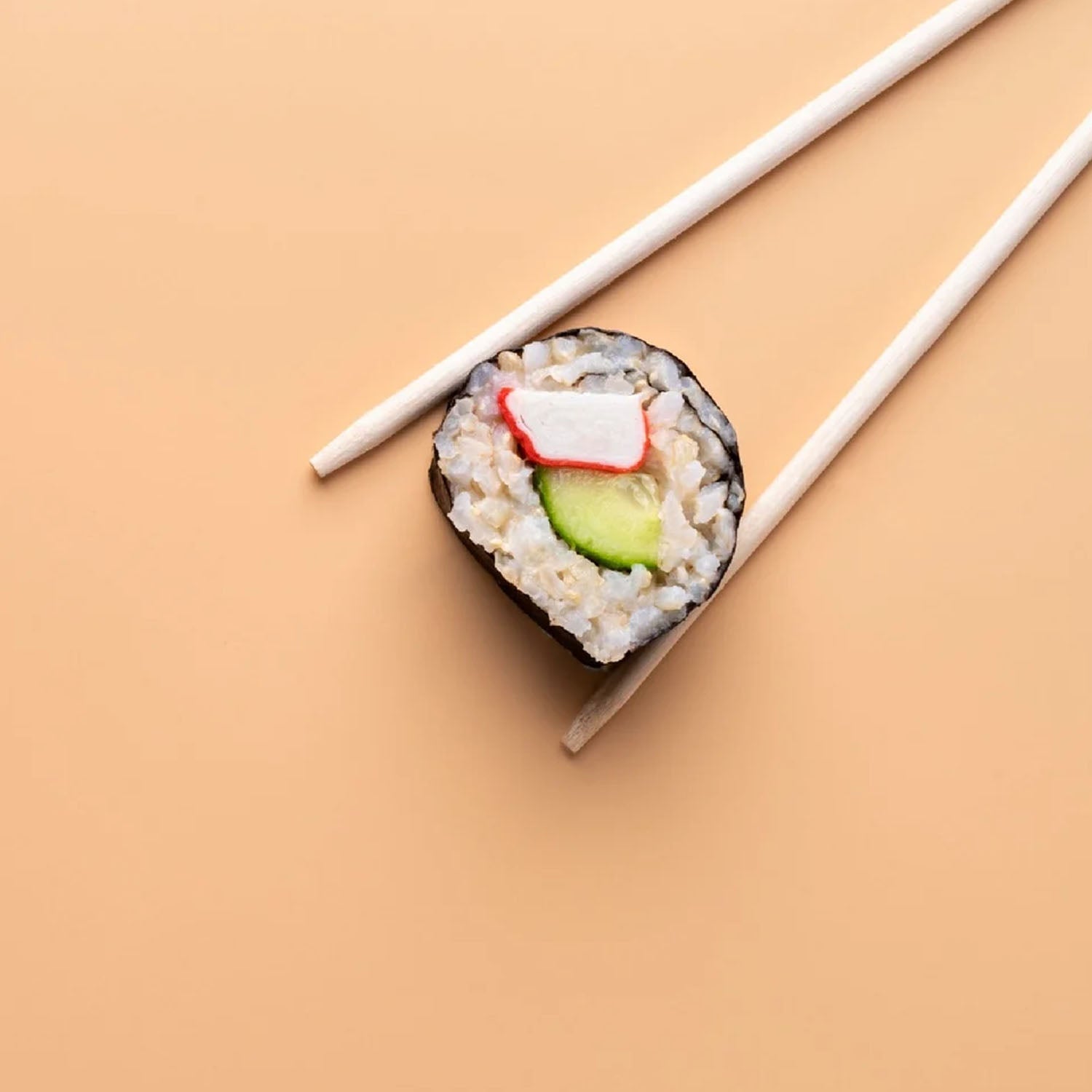 Reusable bamboo chopsticks arranged on a dining table