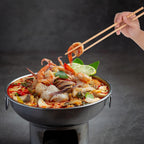 Set of reusable chopsticks in bamboo for home and restaurant use