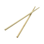 Close-up of bamboo reusable chopsticks with smooth finish