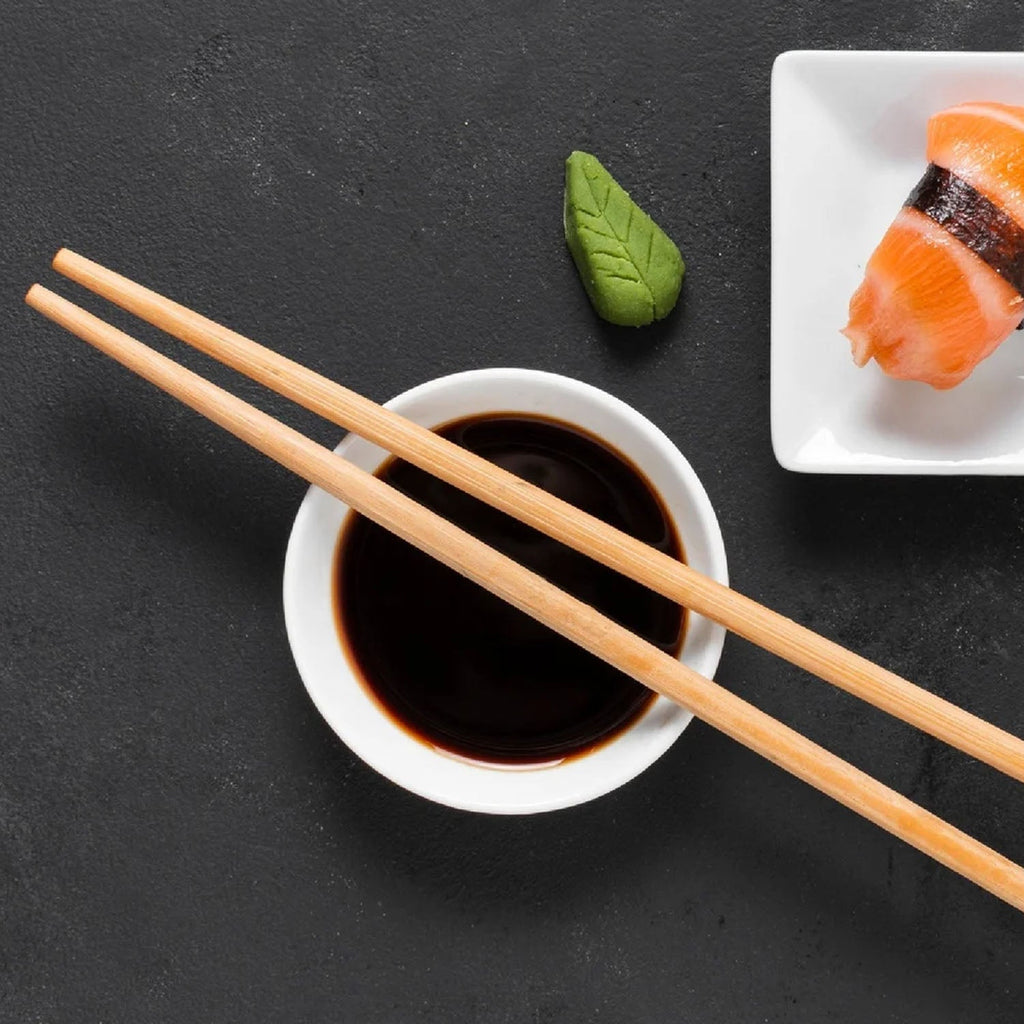 Natural bamboo chopsticks ideal for Asian cuisine dining