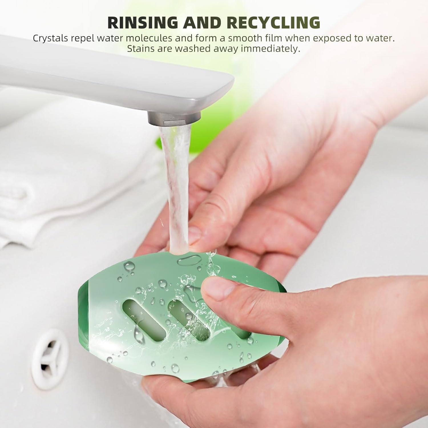 Reusable lint roller ready for rinsing and cleaning