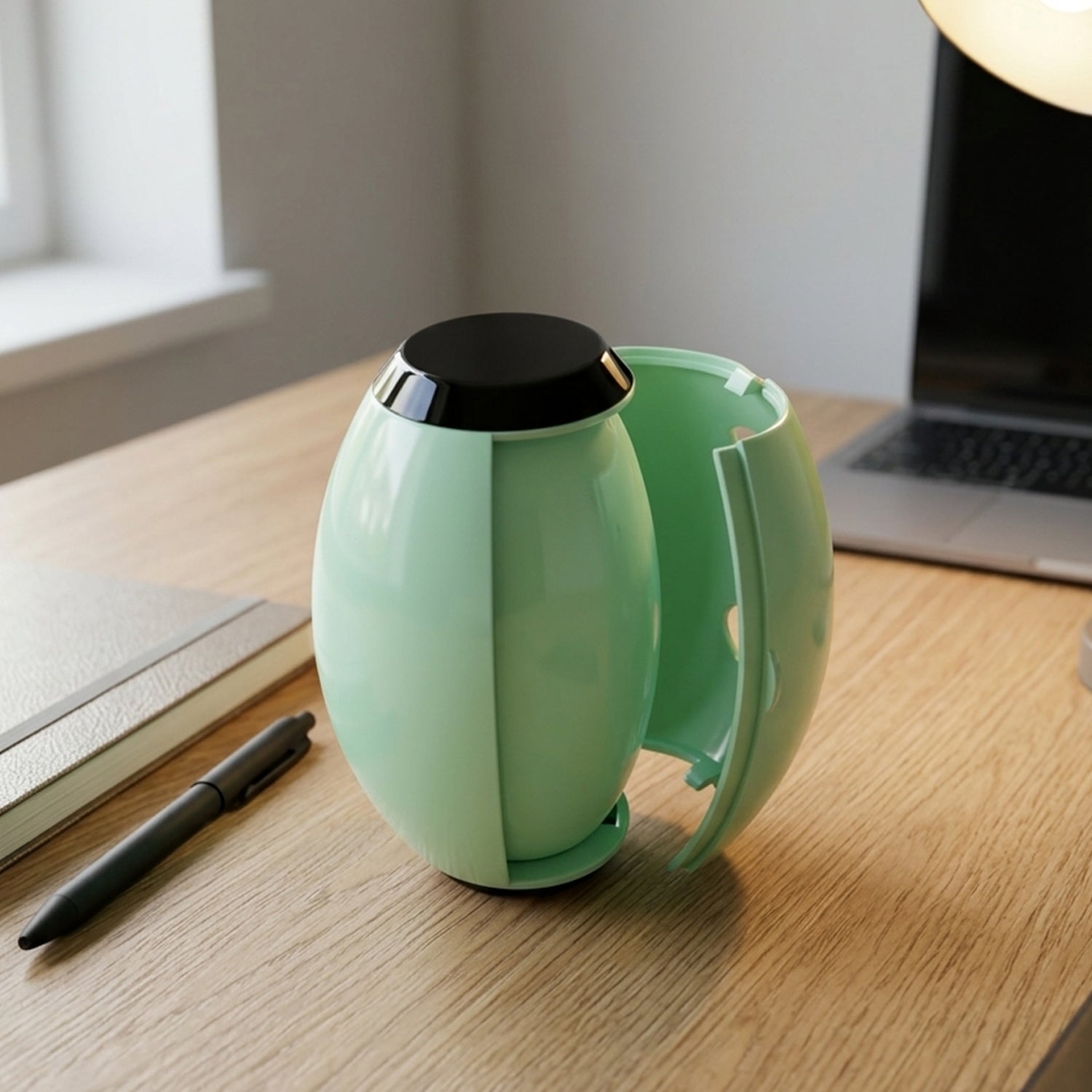 Portable lint roller suitable for travel and on-the-go use