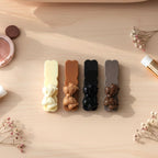 Set of elegant bow hair clips for girls and women styling