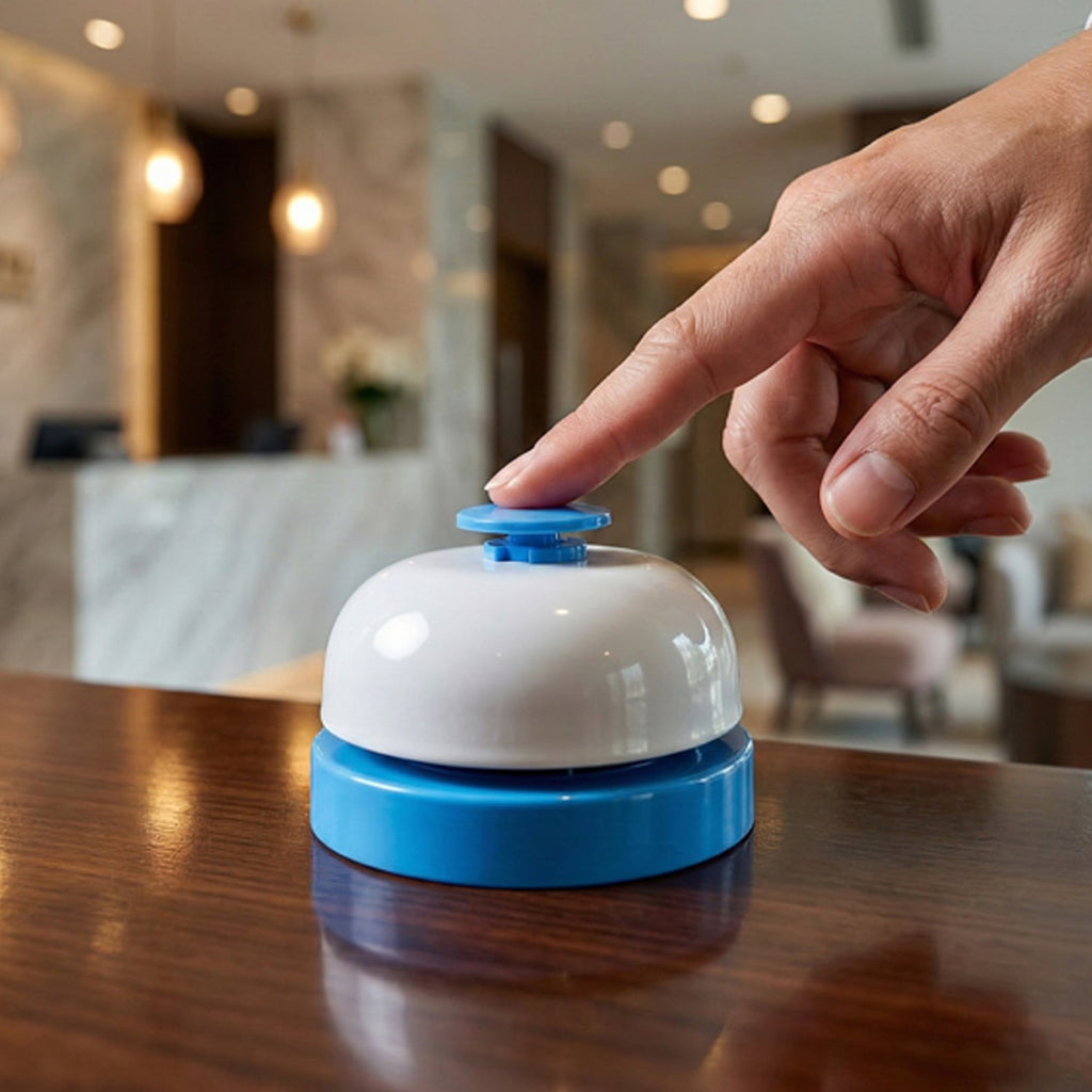 Service desk ring bell used on reception counter