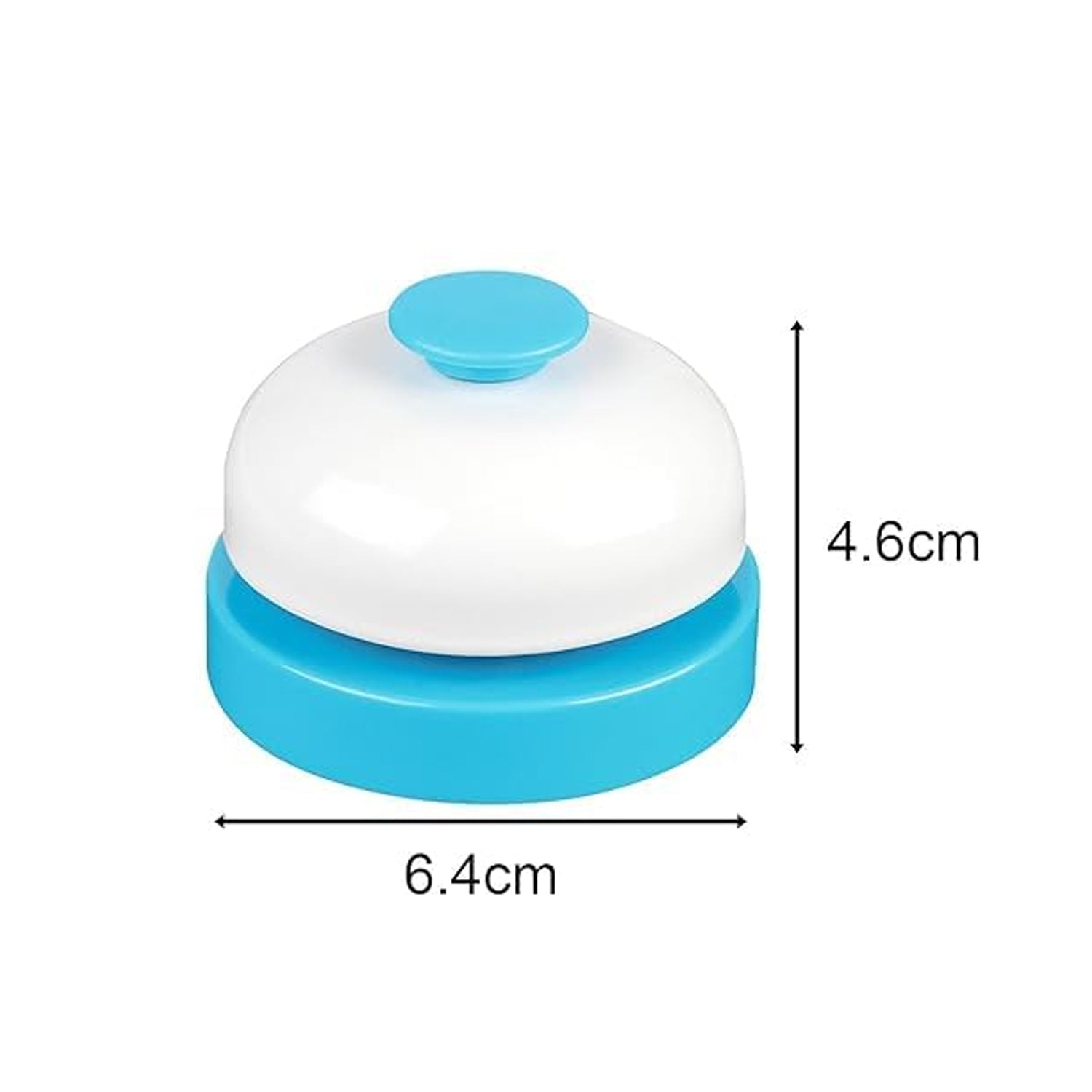 Desk ring bell showing size and dimension details