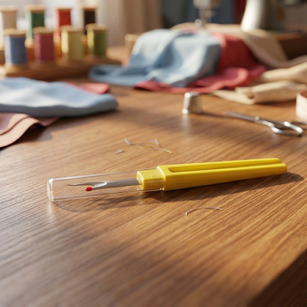 Craft seam ripper tool with safety cap