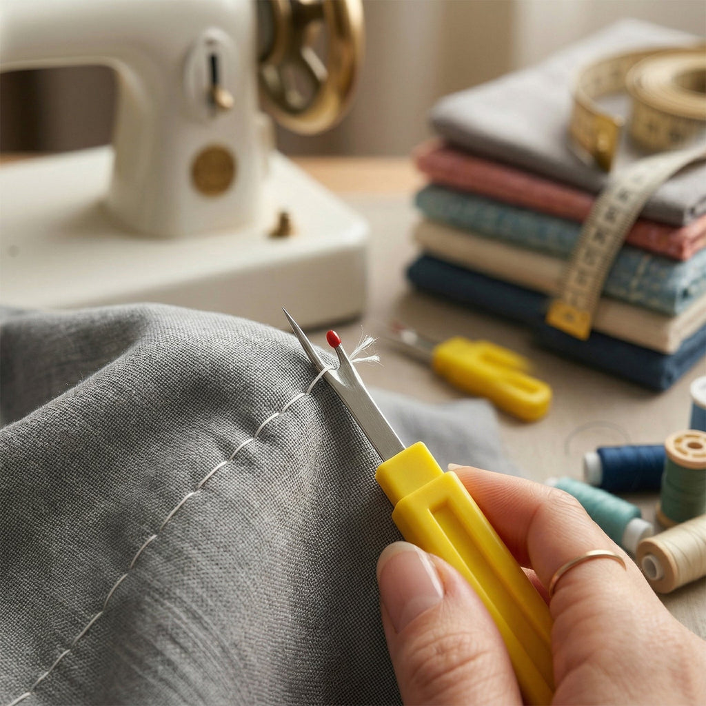 Precision thread remover tool for sewing repairs