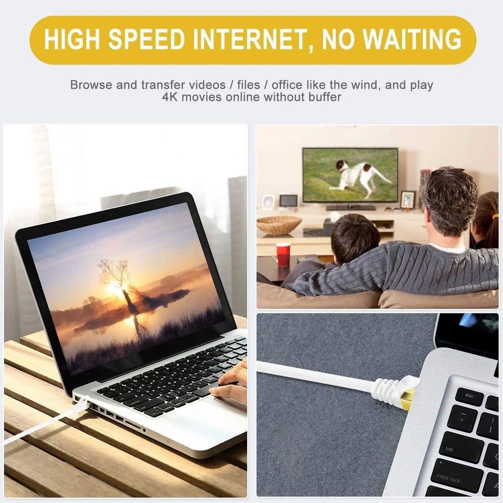 Flexible 2 meter Ethernet cable for seamless networking