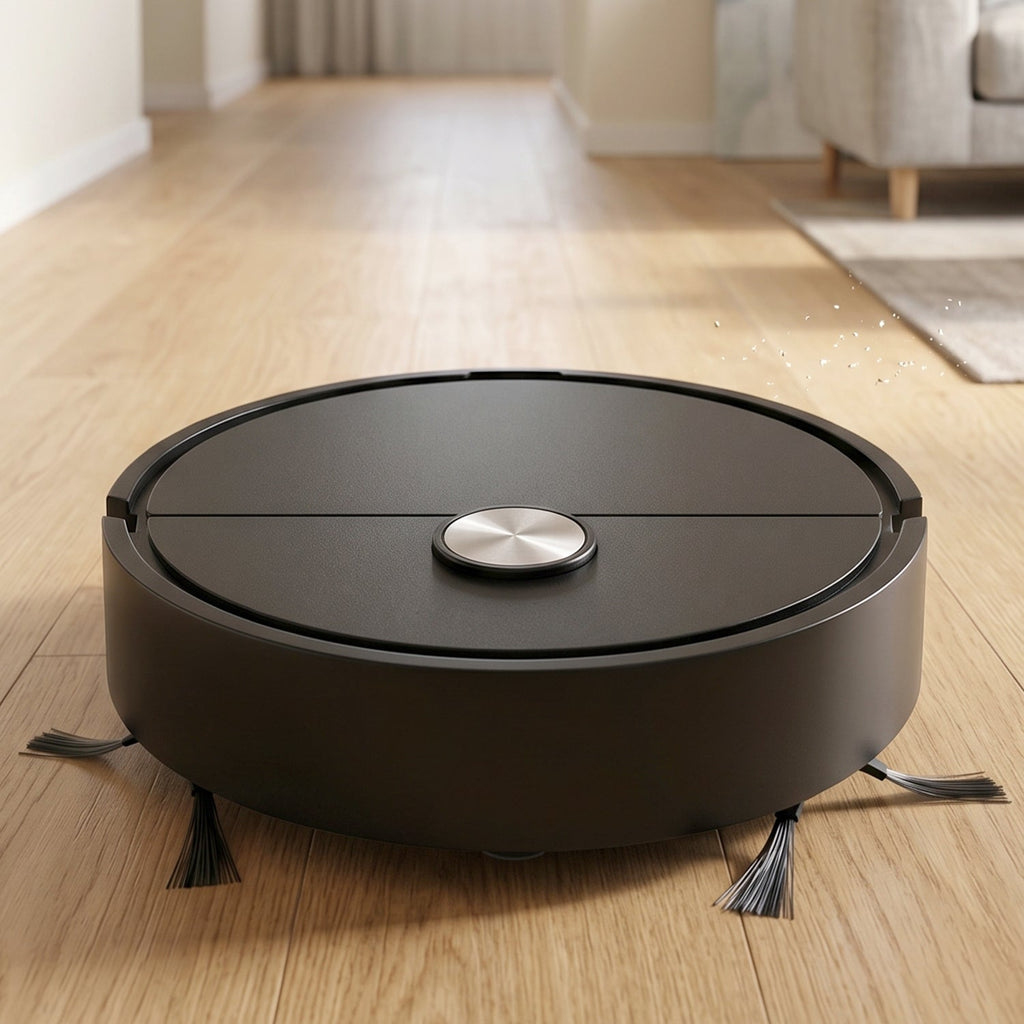 Intelligent robotic vacuum with compact body for easy floor maintenance