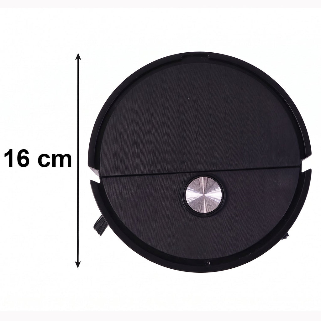 Light mopping robotic vacuum cleaner for simultaneous dust and floor care