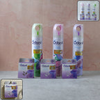 Multi-fragrance room spray and solid air freshener set