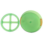 Close-up of the rotating storage rack showcasing its smooth swivel base.