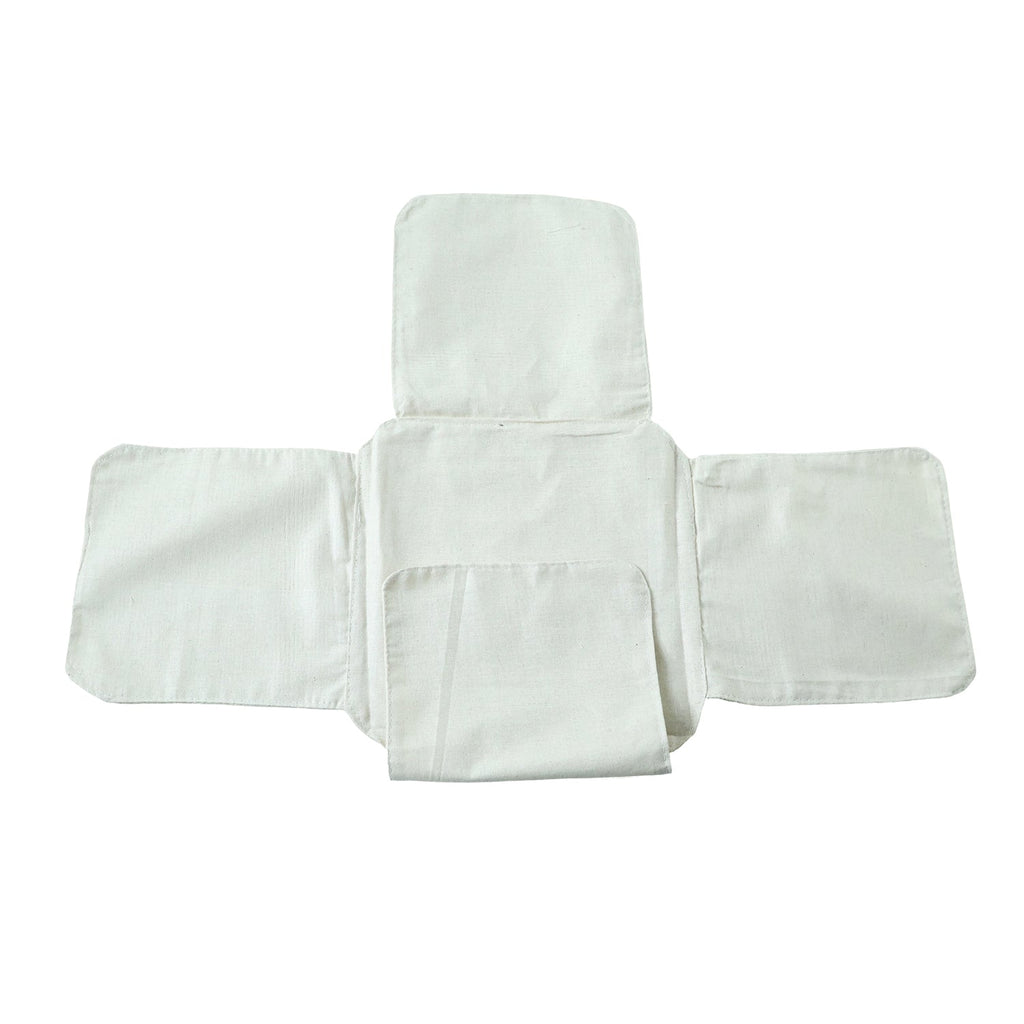 Cotton roti cover cloth placed on kitchen countertop for use