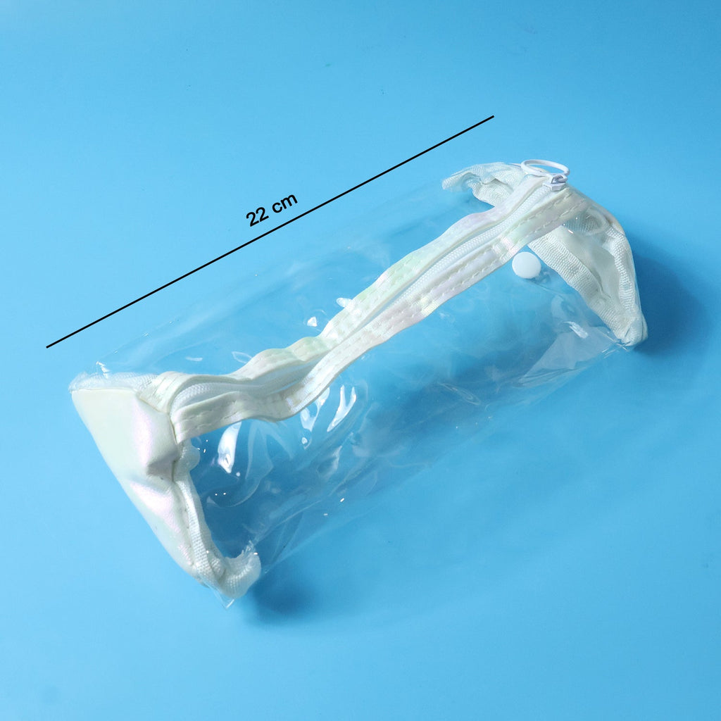 Pvc transparent pen pouch for stationery organization