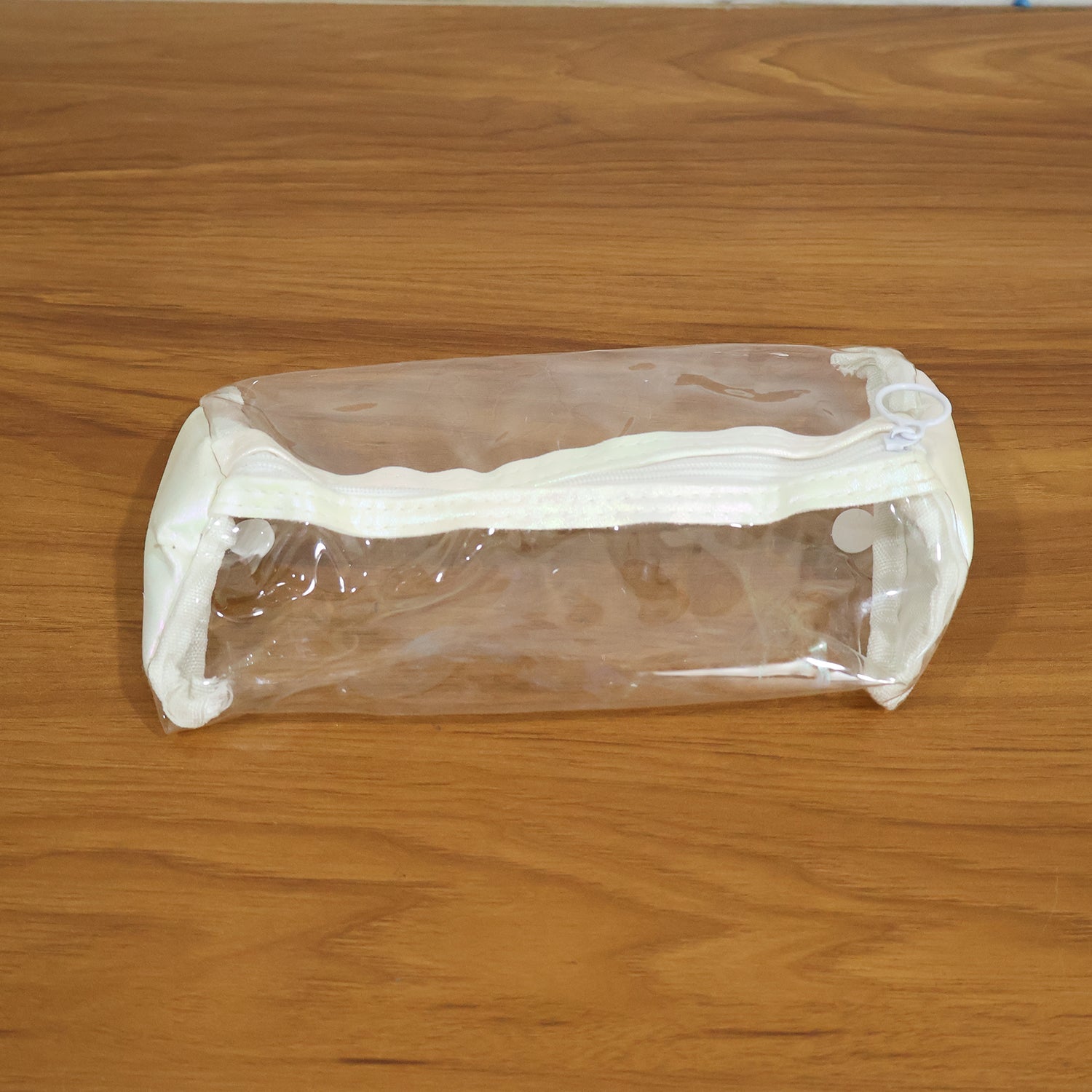 Clear zipper pencil case organizer for travel