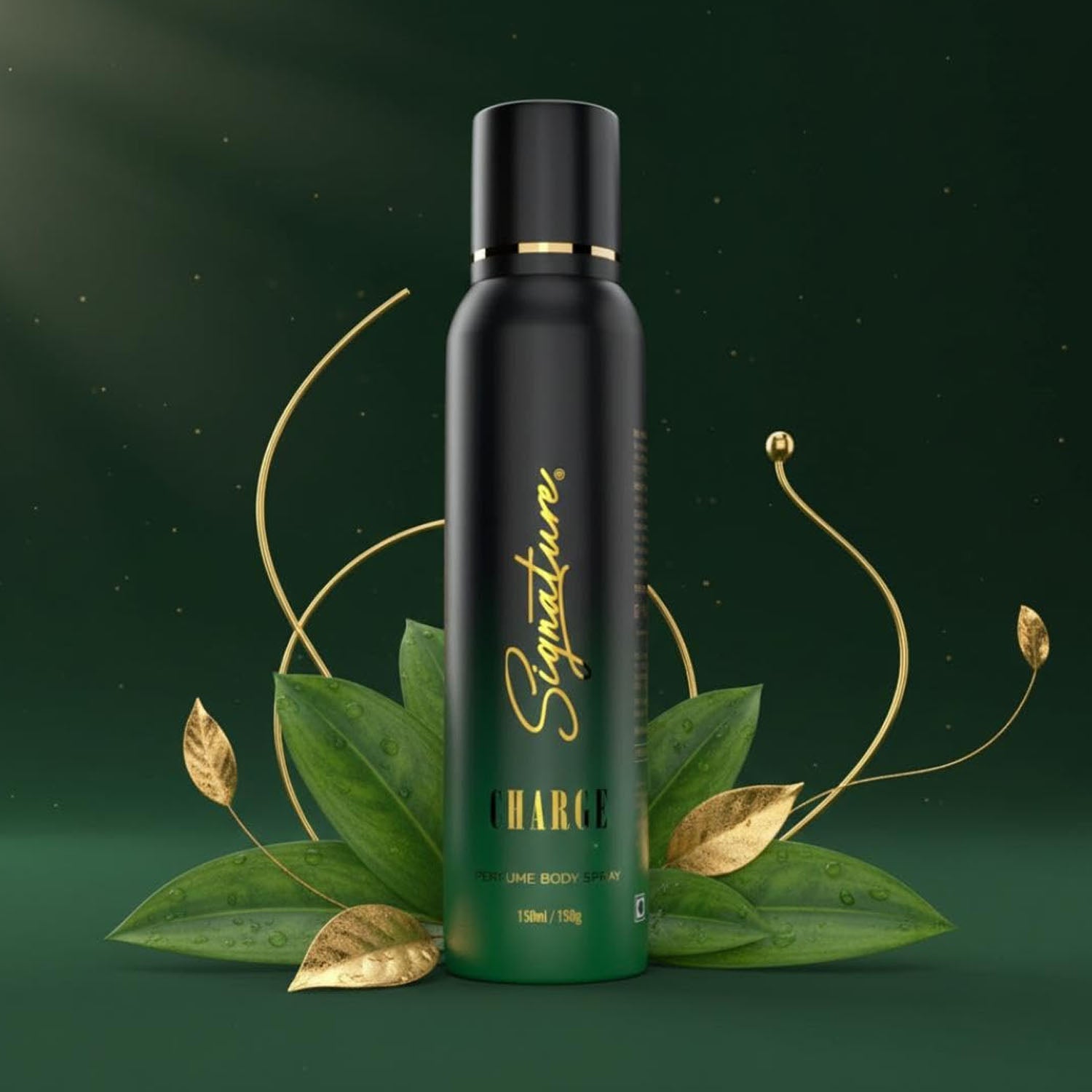 Men's charge fragrance deodorant spray in Signature brand packaging