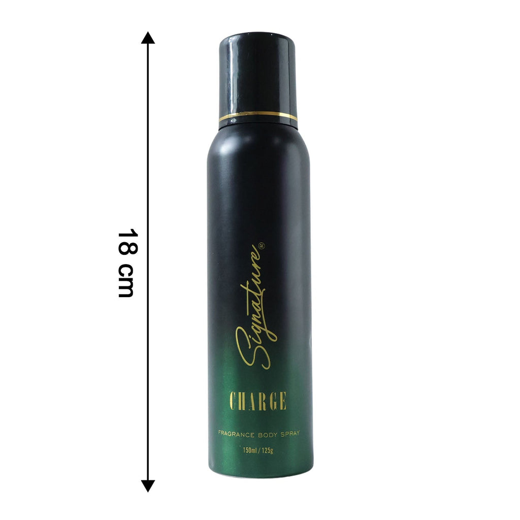 Signature charge fragrance spray bottle for all-day freshness