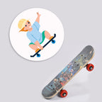 Konex wood skateboard, perfect for beginners, ready for action.