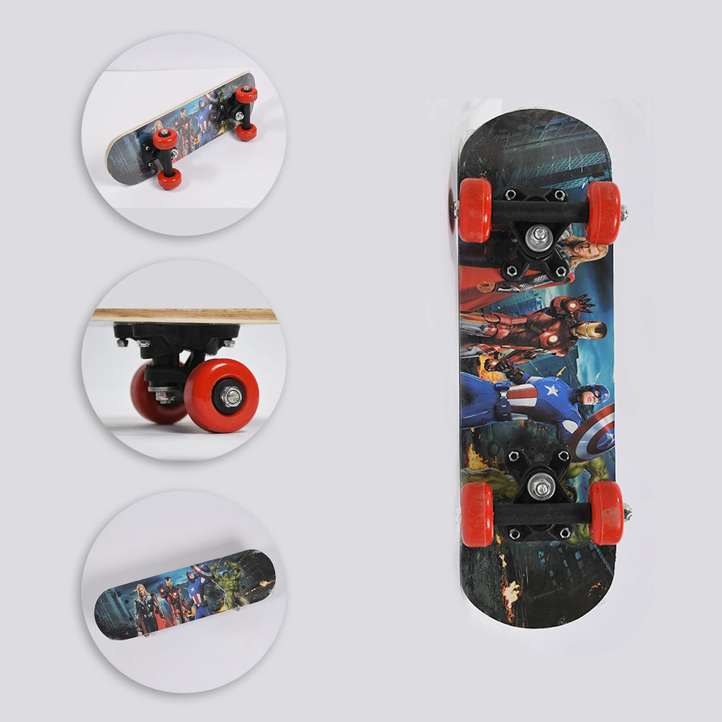 Happy kids enjoying a ride on their new Konex wood skateboard.