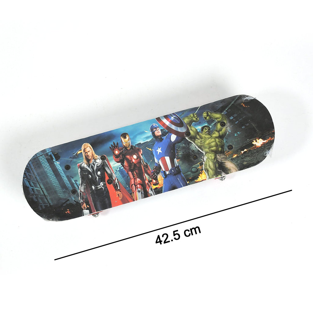 Side view of the Konex wood skateboard, showcasing its stable construction.
