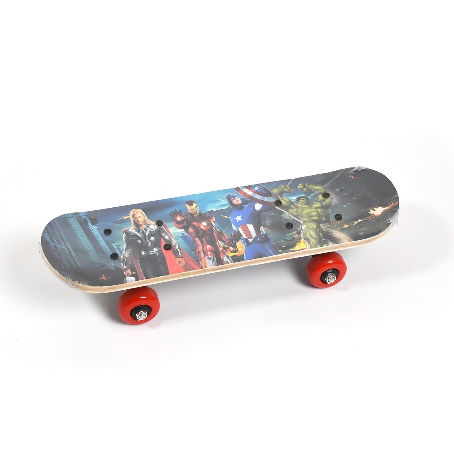 Portable and lightweight wood skateboard, ideal for travel and daily commutes.