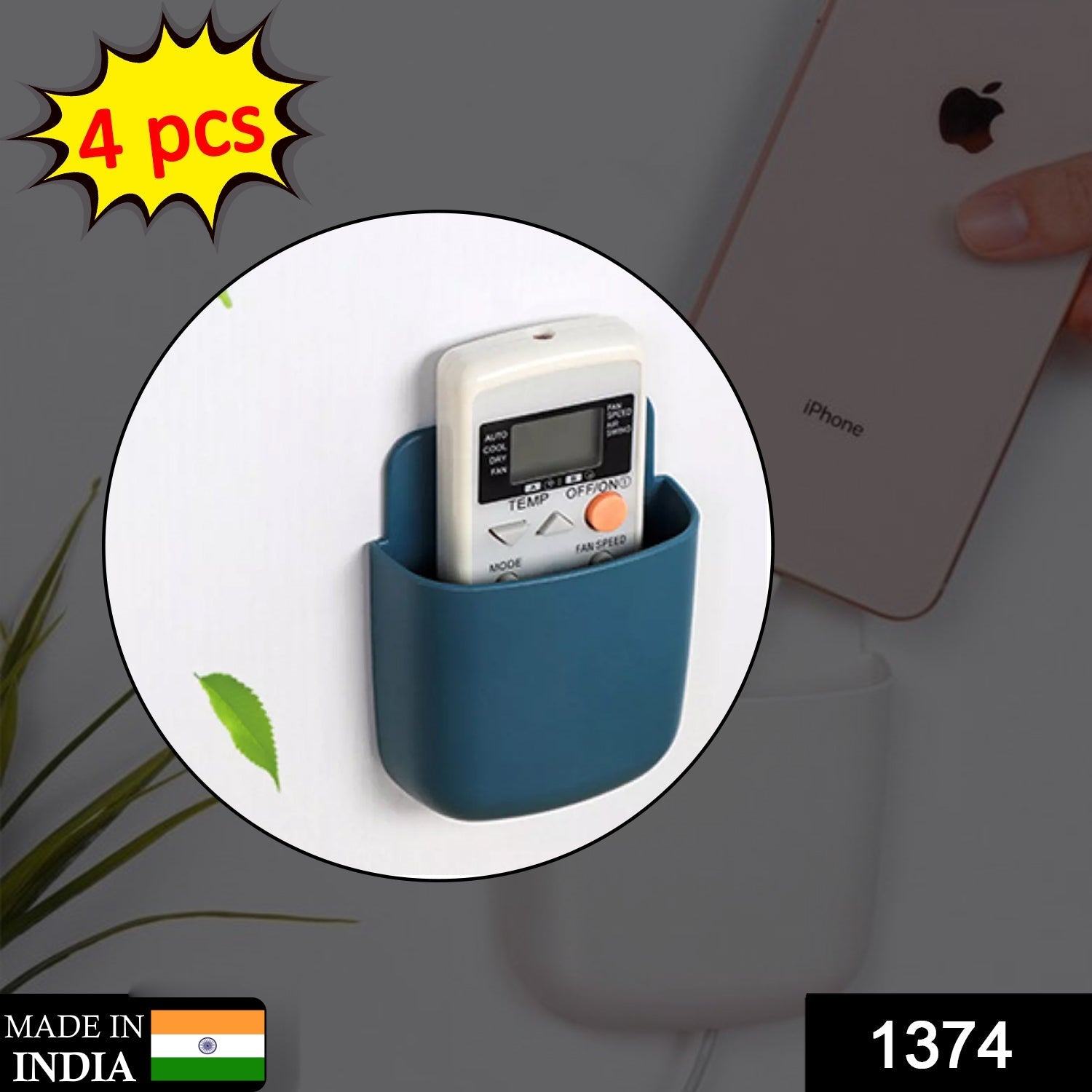 Close-up view of the integrated charging port and anti-slip mat on a wall mounted mobile charging stand.